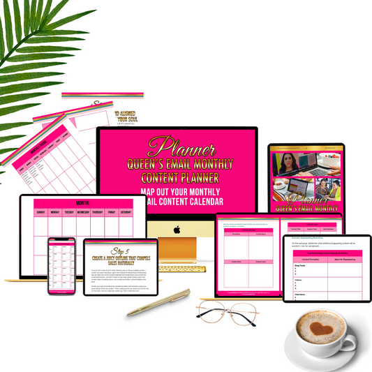 👑 Digital Queen Email Content Planner 👩‍💻