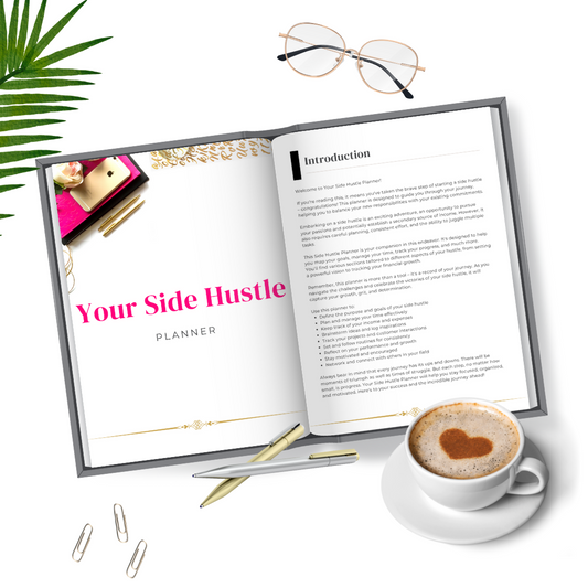 Discover the Ultimate Side Hustle Planner with PLR Rights!