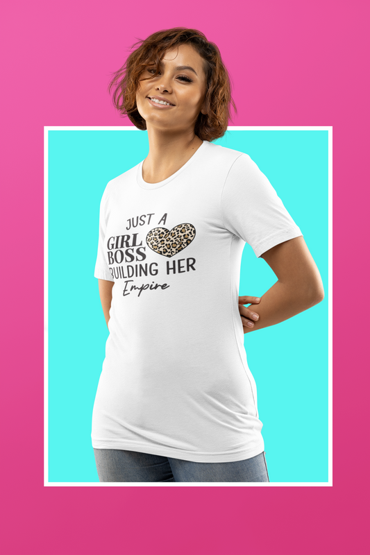 Just A Girl Boss  Short Sleeve Tee